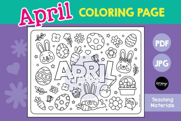 April Coloring Page: A Fresh Start for Creative Projects
