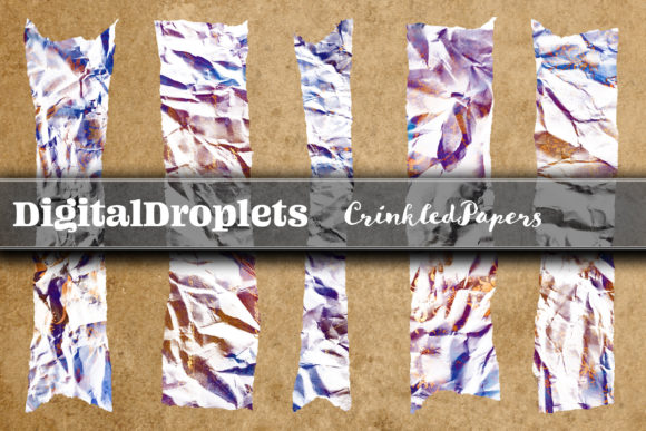 Crinkled Paper Vol. 1: 180 Unique Washi Tapes for Digital Design