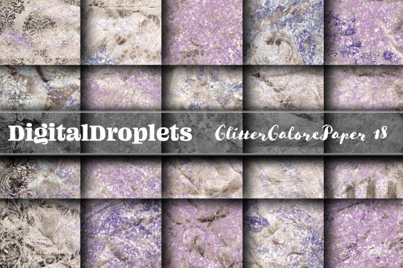 Glitter Galore Papers V. 18: Textured & Sparkling Backgrounds