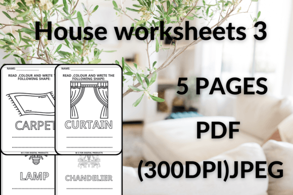 House Worksheets 3 & Coloring Sheets: A Creative Toolkit