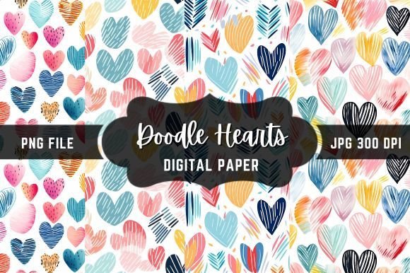 Infuse Romance with Playful Energy: Using Valentine's Heart Doodles