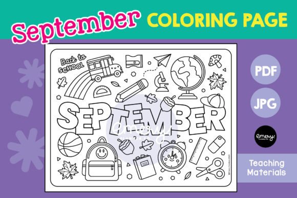 September Coloring Page: A Fresh Start for Creative Projects