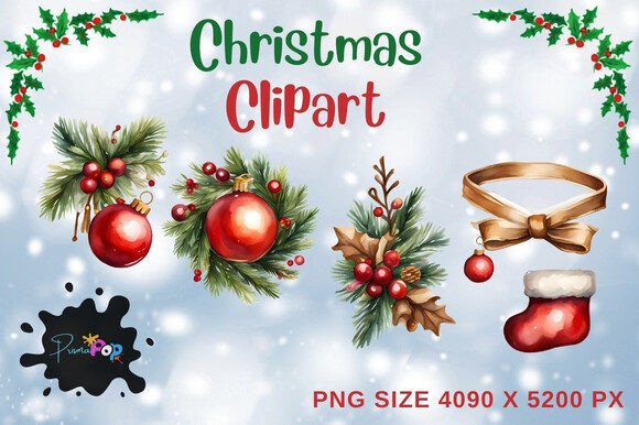 Unlock Festive Creativity with Xmas Stuff Clipart