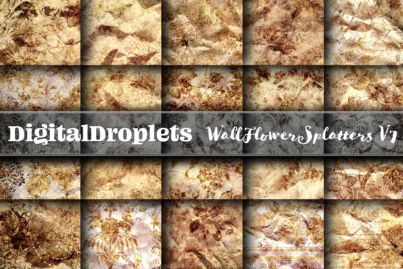 WallFlower Splatters Vol. 7: A Gothic Textured Paper Collection