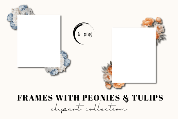 White Frames with Peonies and Tulips: A Designer's Floral Toolkit